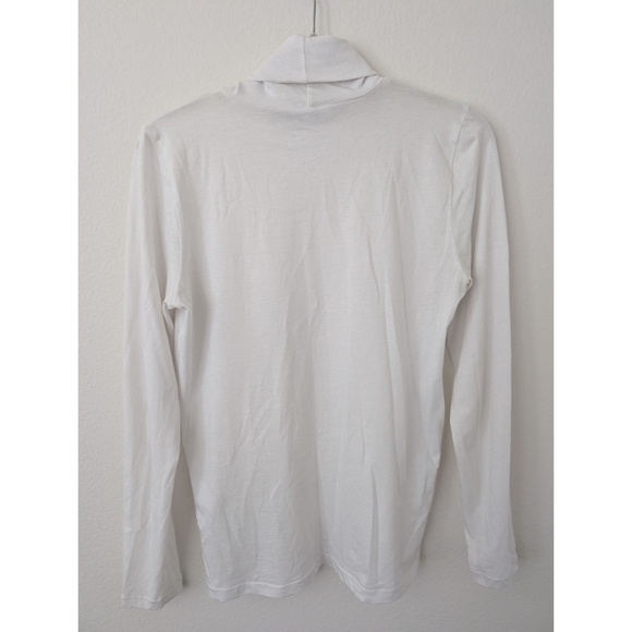 Madewell White Turtleneck Long Sleeve (S) - Picture 2 of 3